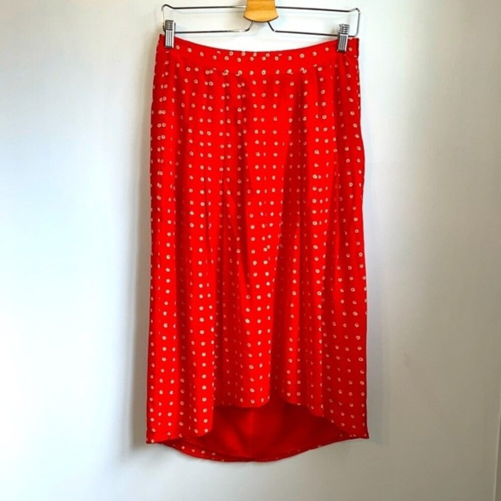 Madewell Floral Silk Skirt SZ 8